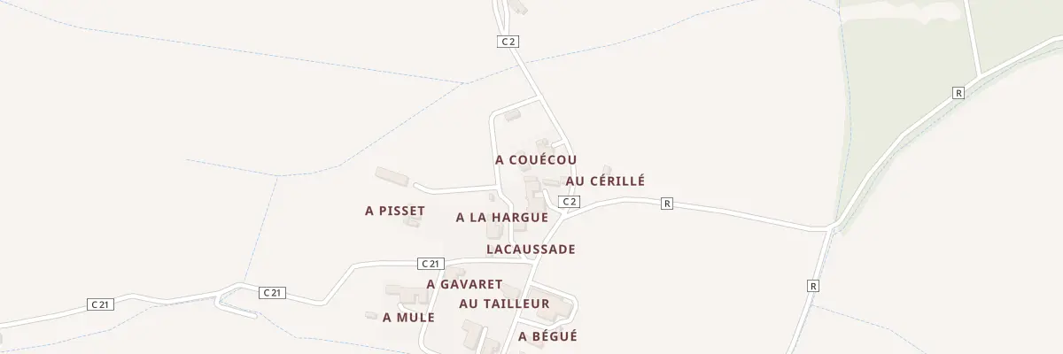 Plan du 1200 Rte de Lacaussade à Sarragachies
