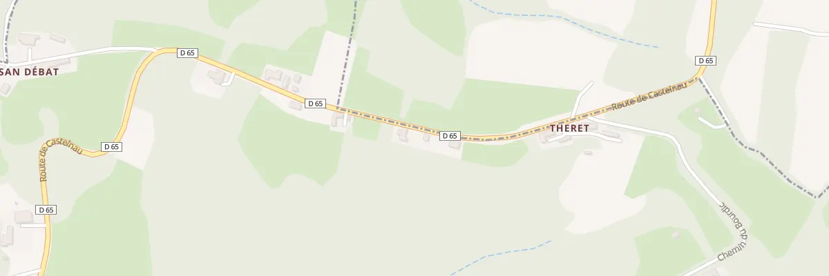 Plan du 12 Rte de Castelnau à Madiran