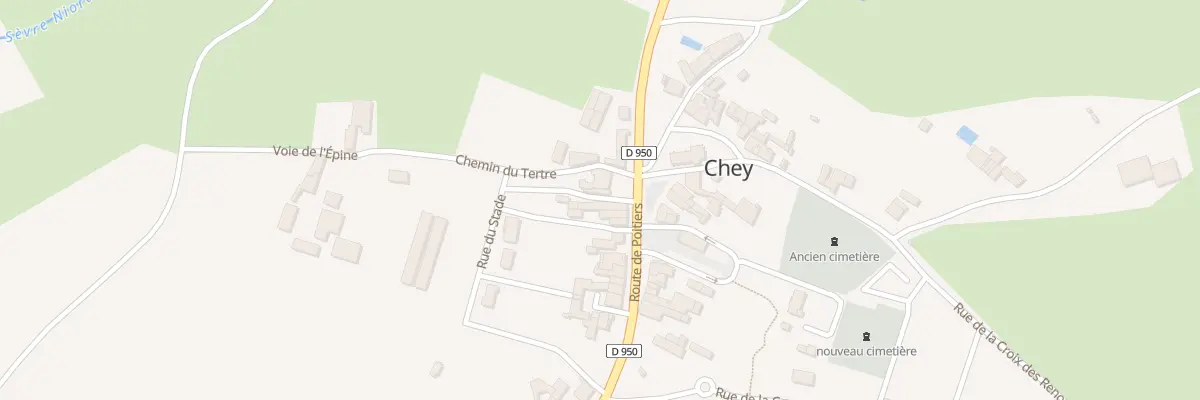Plan du 59 Rte de Poitiers à Chey