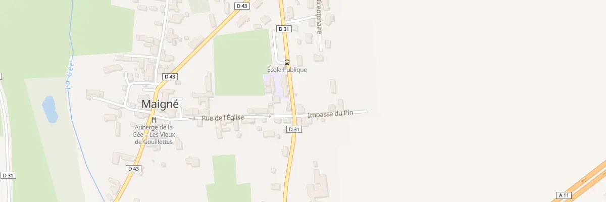 Plan du 5 Rue de l’Avenir à Maigné