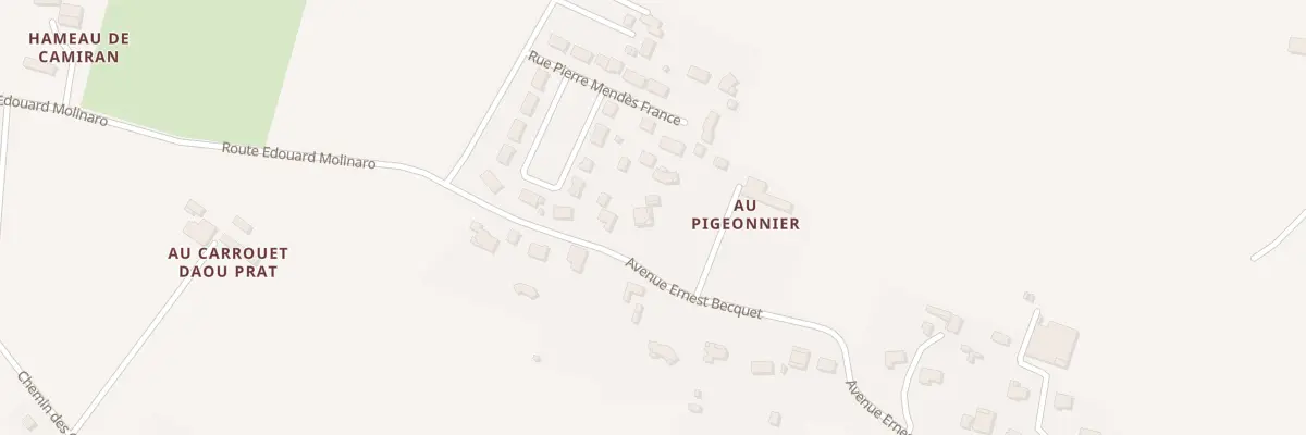Plan du 46 Av Ernest Becquet à La Réole