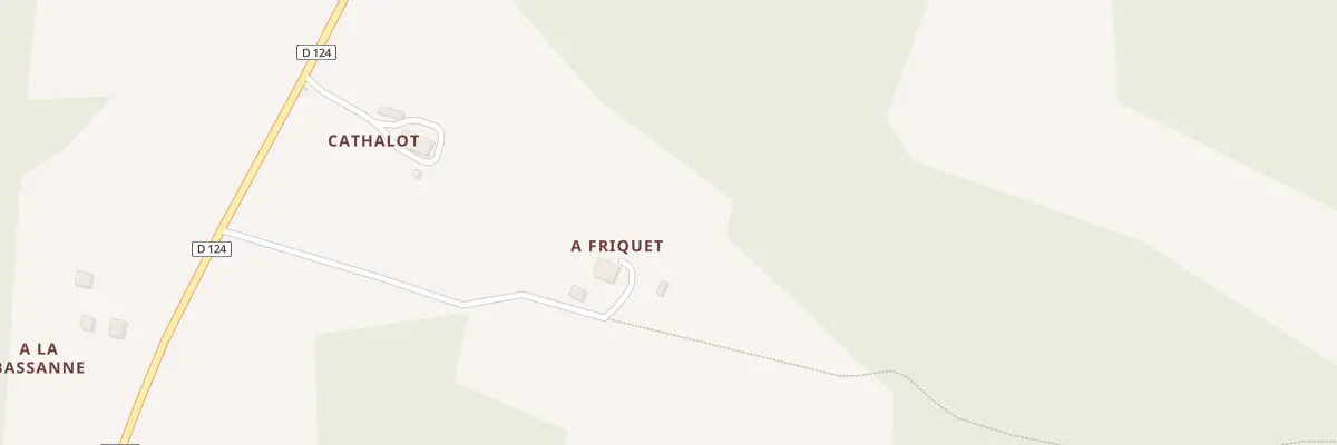 Plan du 96 A Friquet à Sigalens