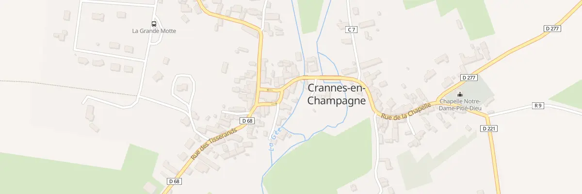 Plan du 7 Rue des Tavernes à Crannes-en-Champagne
