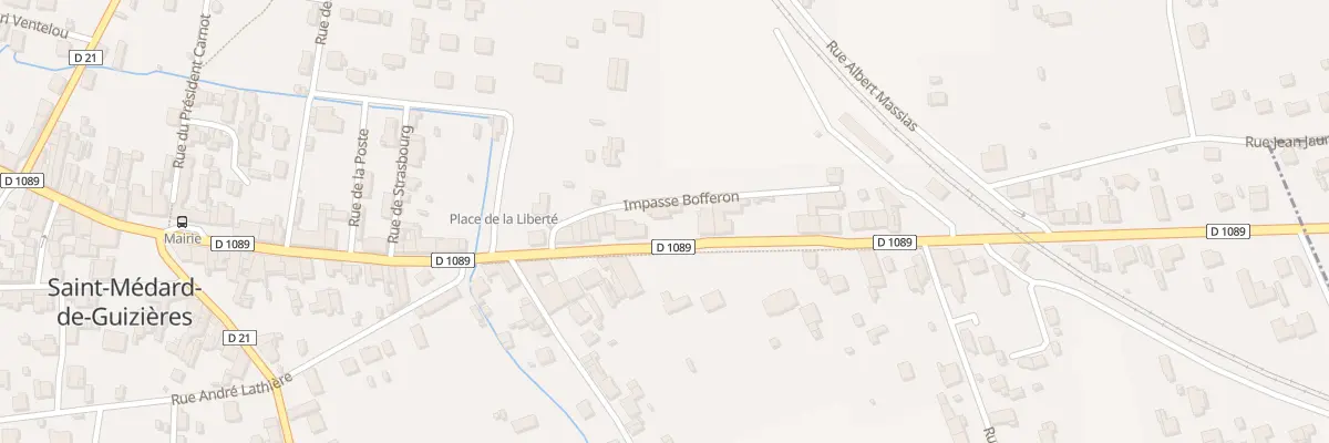 Plan du 22 Rue de la République à Saint-Médard-de-Guizières
