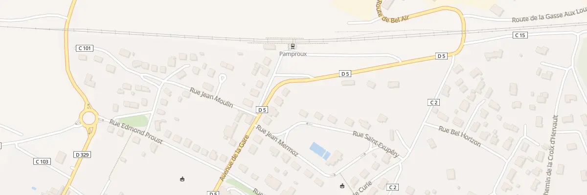 Plan du 36 Av de la Gare à Pamproux