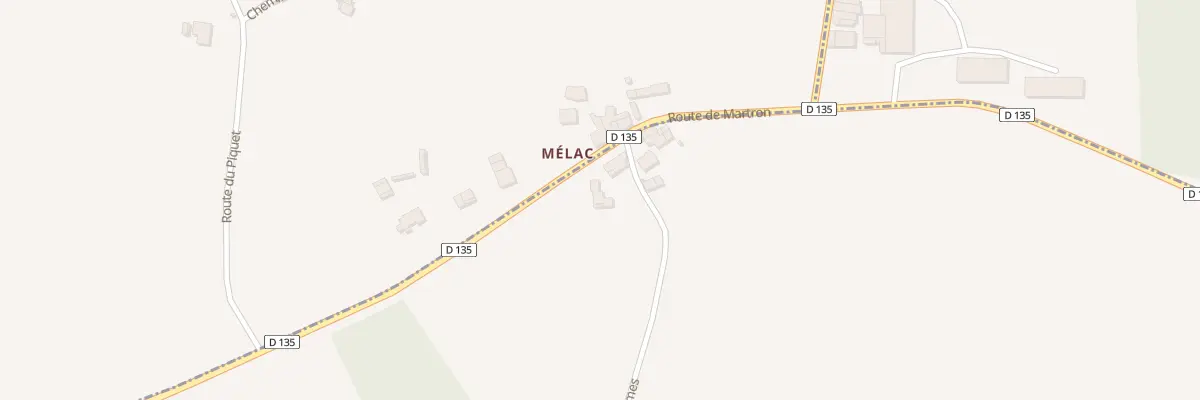Plan du 5138 Melac à La Genétouze