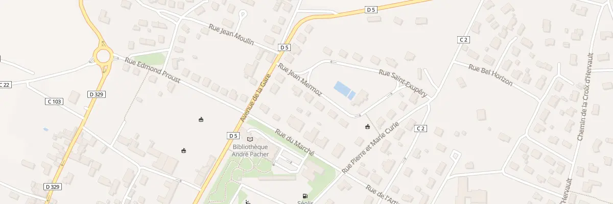 Plan du 6 Rue Jean Mermoz à Pamproux