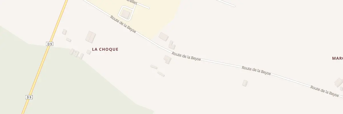 Plan du 2 La Choque à Aillas
