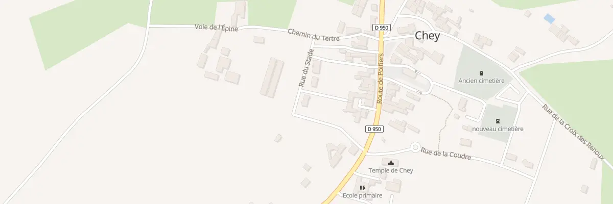 Plan du 8 Rue du Stade à Chey