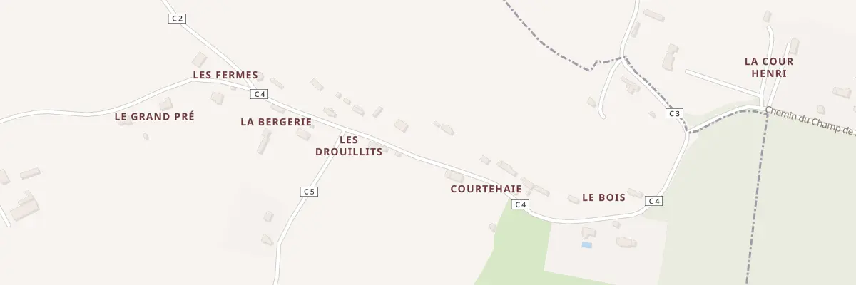 Plan du 5014 Le Bois à Putot-en-Auge