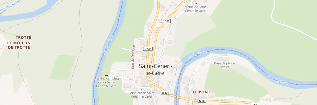 Plan du 7 Le Bourg à Saint-Céneri-le-Gérei