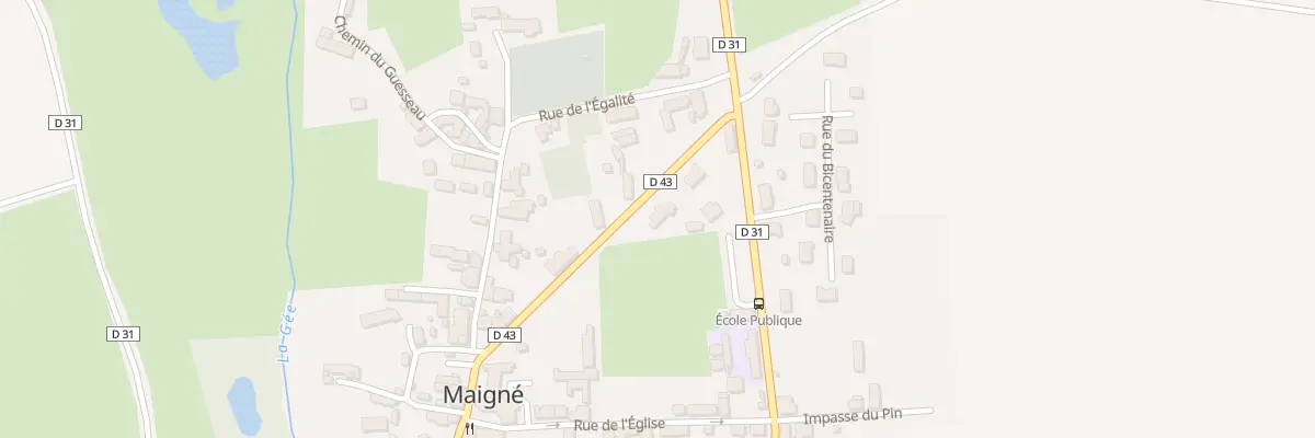 Plan du 4 Rue Principale à Maigné