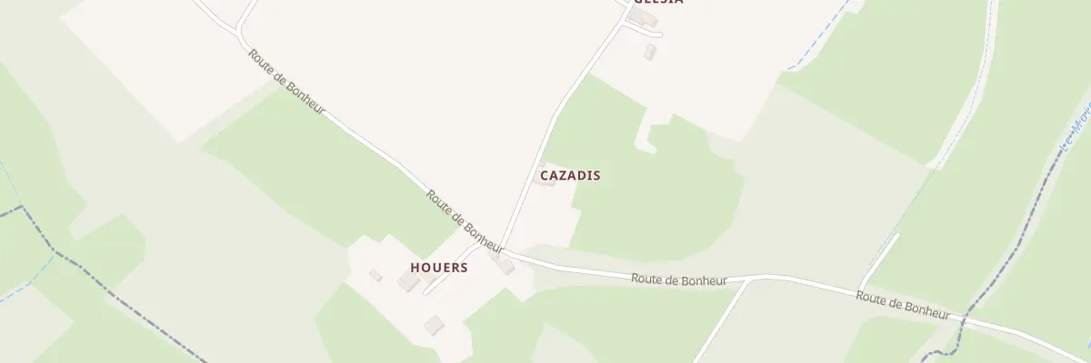 Plan du 111 Rte du Glezia à Larée