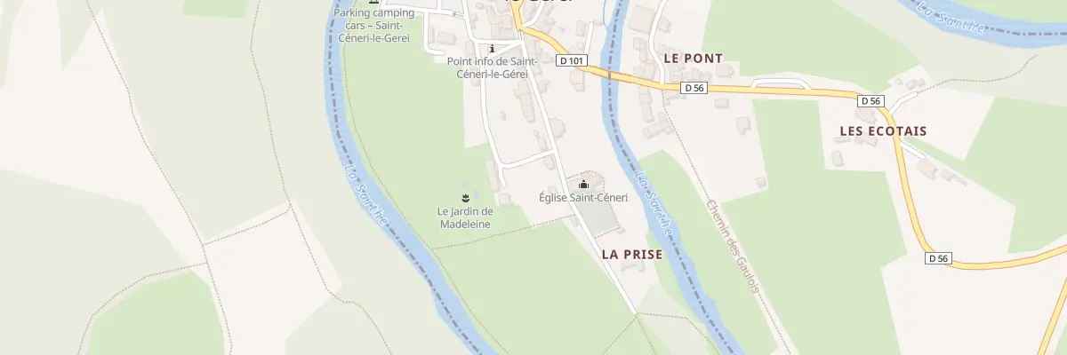 Plan du 6 Che Chemin du Presbytere à Saint-Céneri-le-Gérei