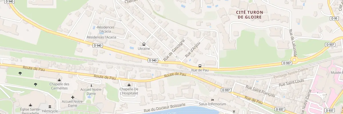 Plan du 1 Rue de Bretagne à Lourdes