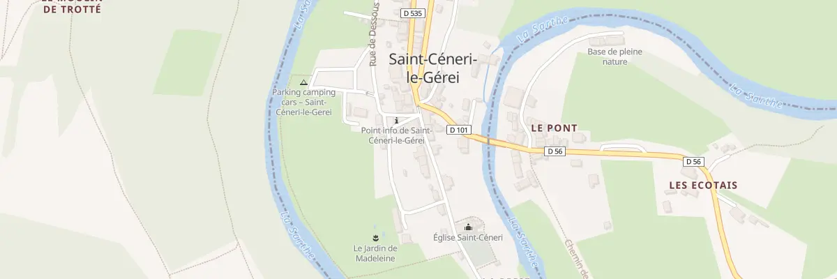 Plan du 23 Rue de l’Eglise à Saint-Céneri-le-Gérei