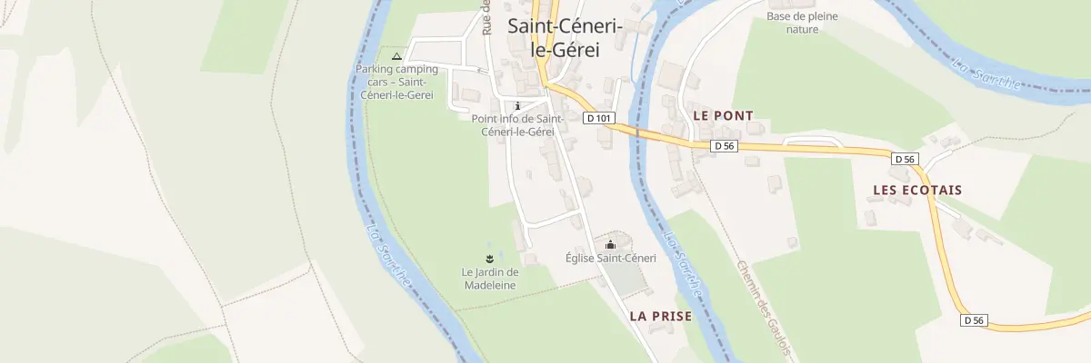 Plan du 10 Rue de l’Eglise à Saint-Céneri-le-Gérei
