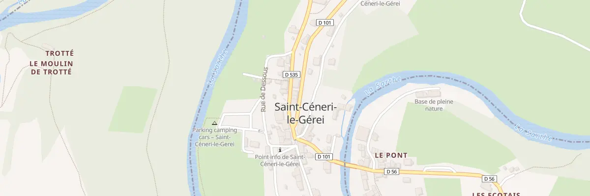 Plan du 4 Rte de St Pierre à Saint-Céneri-le-Gérei