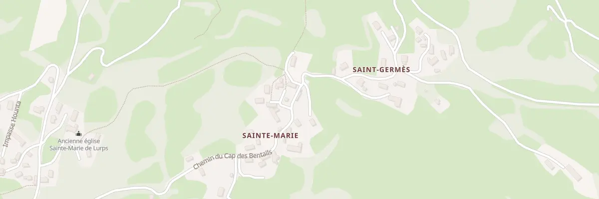 Plan du 22B Sainte Marie à Saint-Pastous