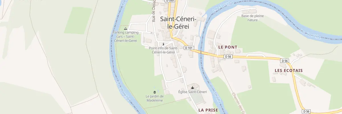 Plan du 22 Le Bourg à Saint-Céneri-le-Gérei
