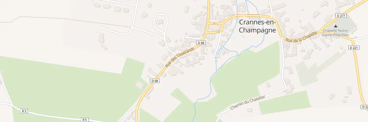 Plan du 7 Rue des Tisserands à Crannes-en-Champagne