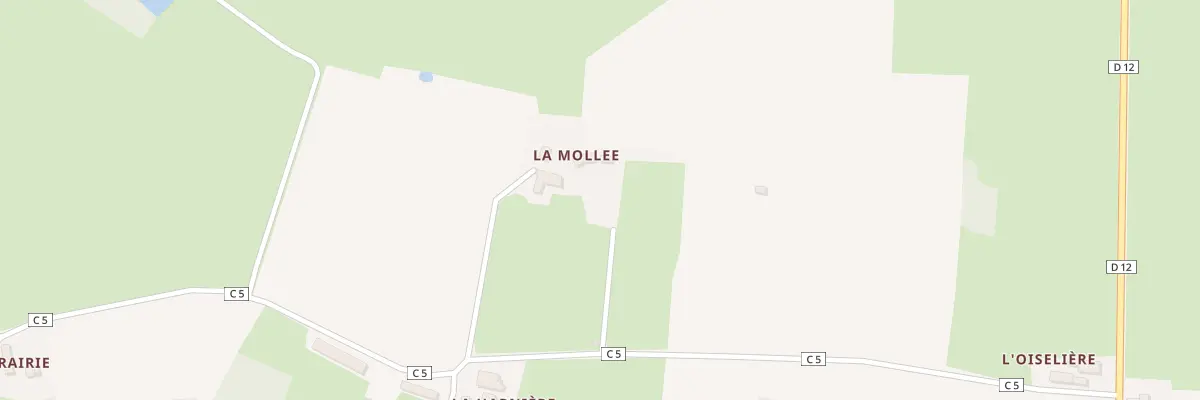Plan du 5134 La Mollee à Courcelles-la-Forêt