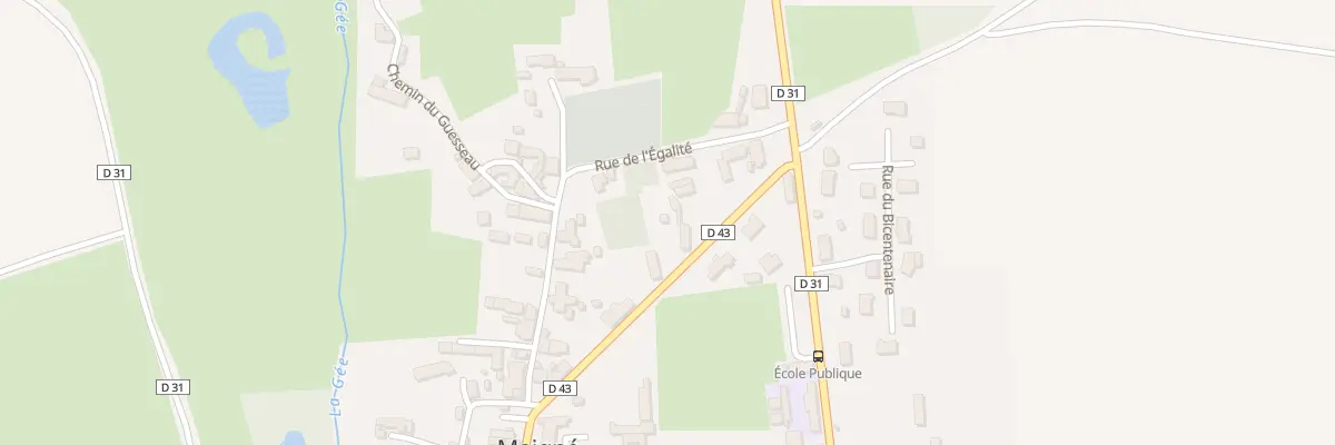 Plan du 5 Rue Principale à Maigné
