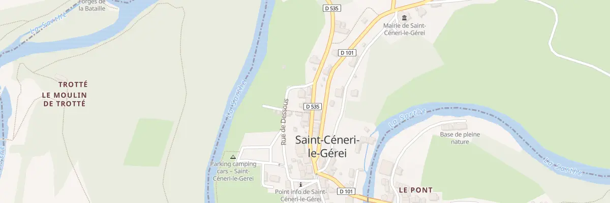Plan du 13 Rte de Saint Pierre des Nids à Saint-Céneri-le-Gérei