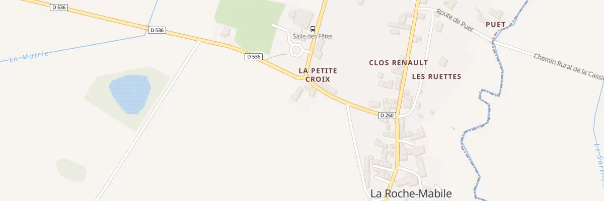 Plan du 1 Le Bourg à La Roche-Mabile