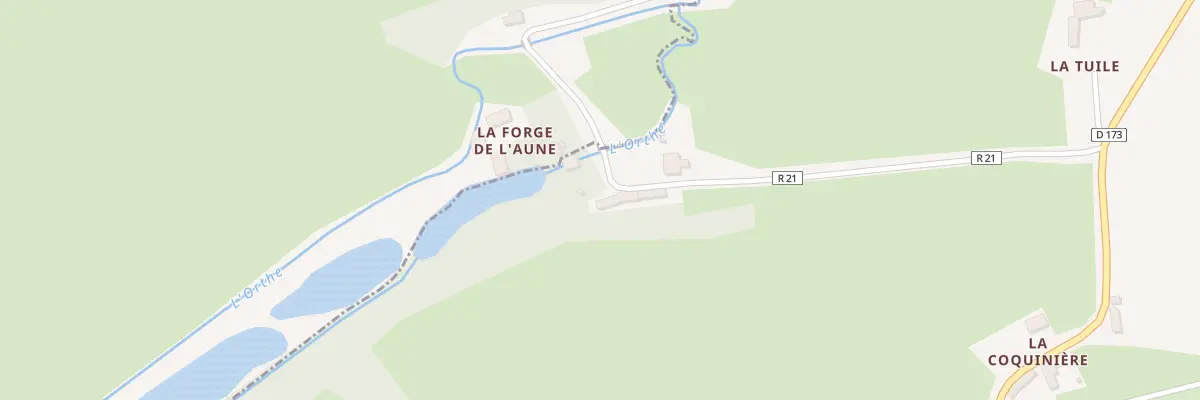 Plan du 5055 La Forge de l’Aune à Montreuil-le-Chétif