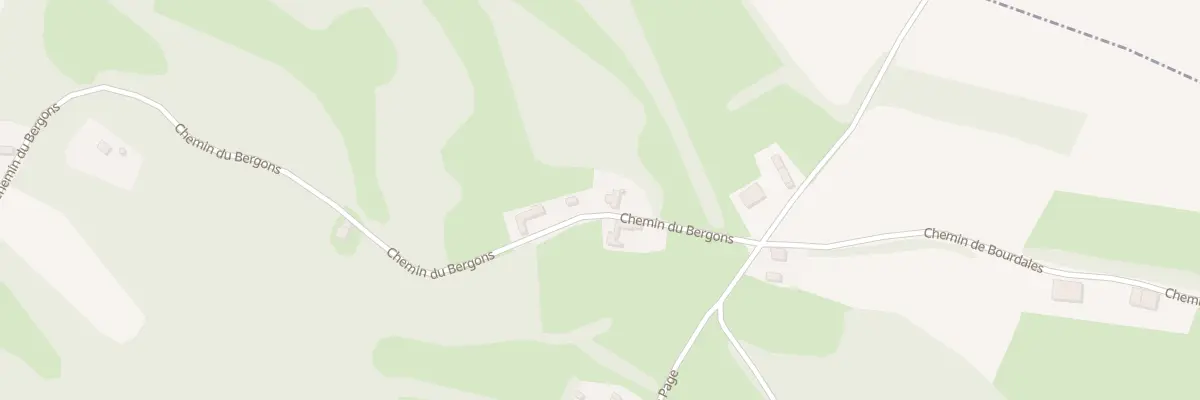 Plan du 2 Che du Bergons à Moncaup