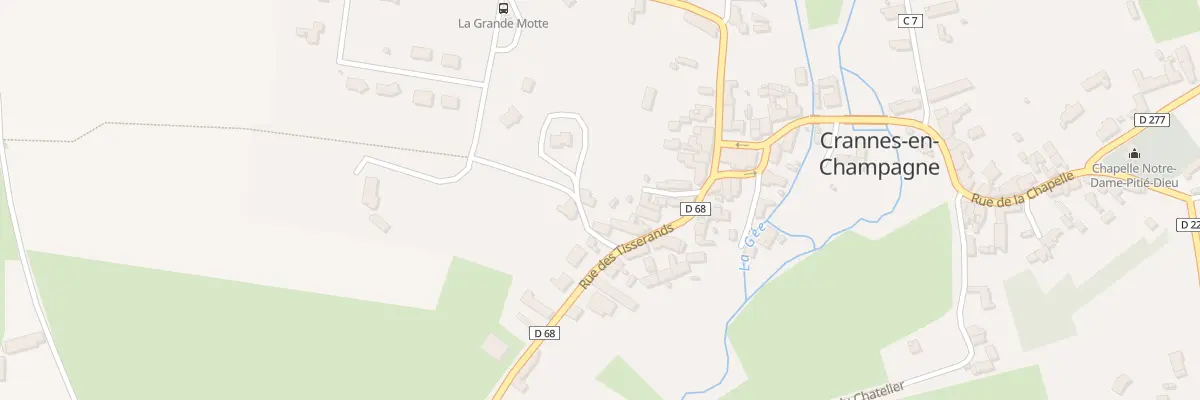 Plan du 2 All du Bourg d’Anguy à Crannes-en-Champagne