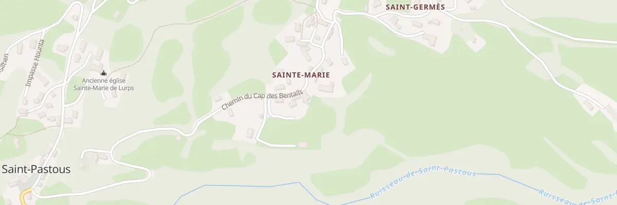 Plan du 5032 Sainte Marie à Saint-Pastous