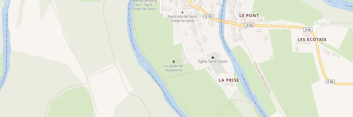 Plan du 4 Che du Presbytère à Saint-Céneri-le-Gérei