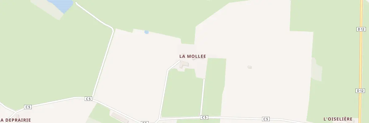 Plan du 5135 La Mollee à Courcelles-la-Forêt