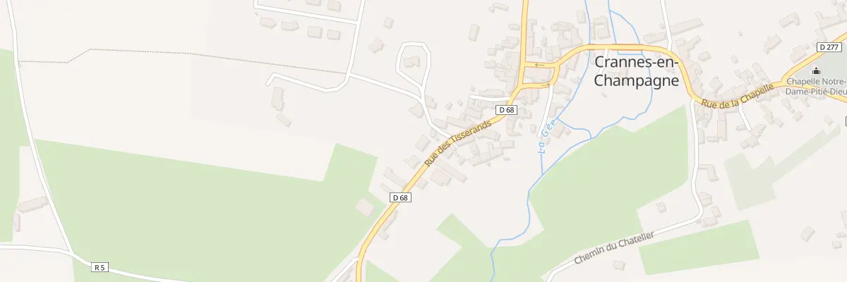 Plan du 4 Rue des Tisserands à Crannes-en-Champagne