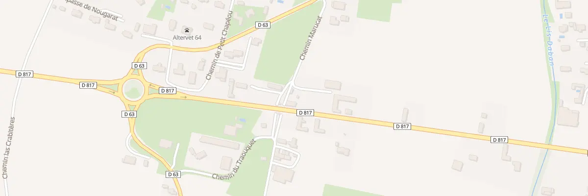 Plan du 205 Che Marucat à Ger