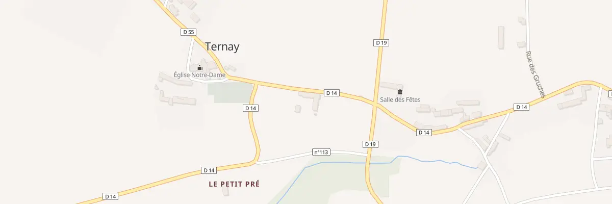Plan du 1 Rue de l’Eglise à Ternay