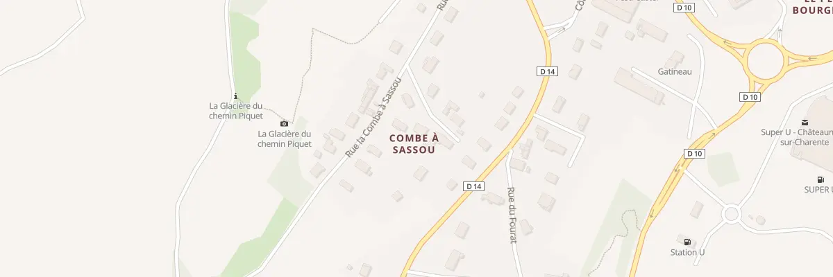 Plan du 19 Rue la Combe a Sassou à Châteauneuf-sur-Charente