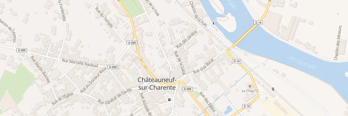 Plan du 11T Rue de la Gaiete à Châteauneuf-sur-Charente