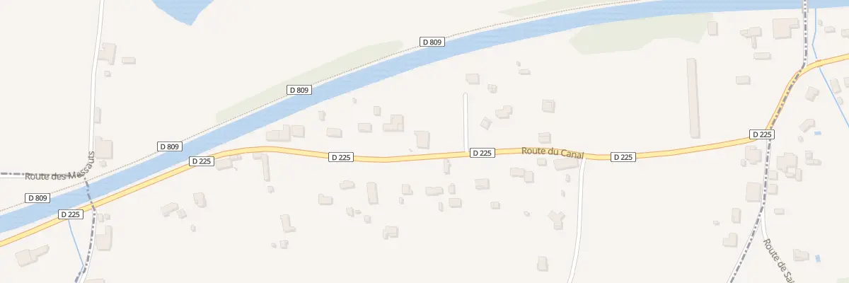 Plan du 429 Rte du Canal à Blaignac