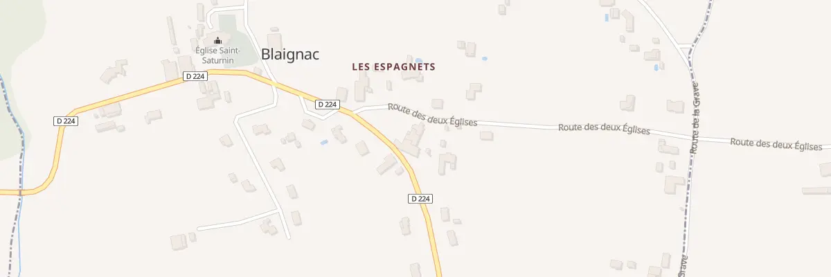 Plan du 2 Les Espagnets à Blaignac
