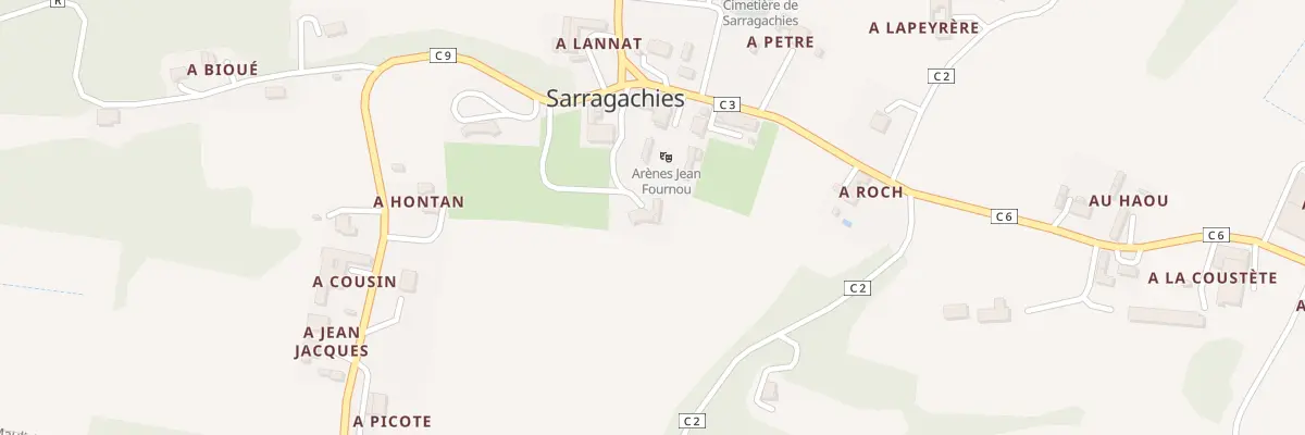 Plan du 55 Rte de Riscle à Sarragachies
