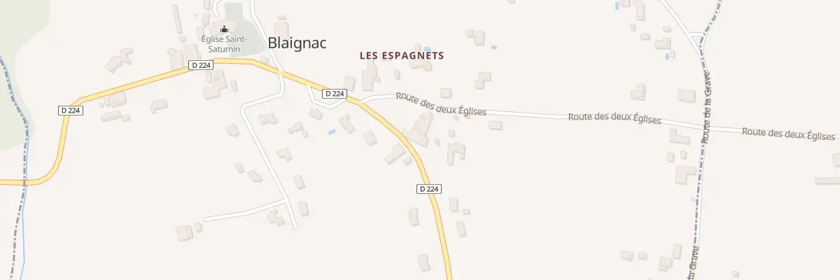 Plan du 3 Les Espagnets à Blaignac