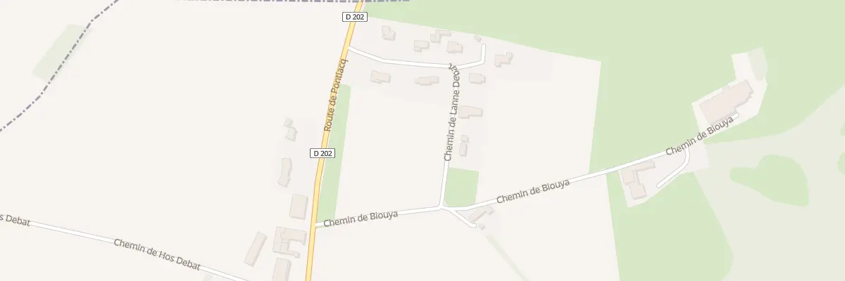 Plan du 8 Che de Lanne Debat à Ponson-Dessus