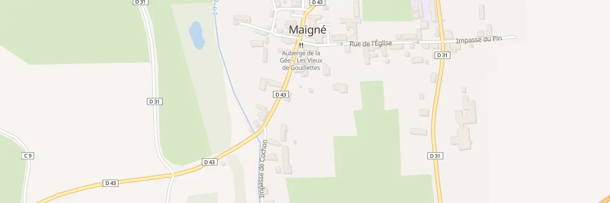 Plan du 5 Rue de la Gée à Maigné