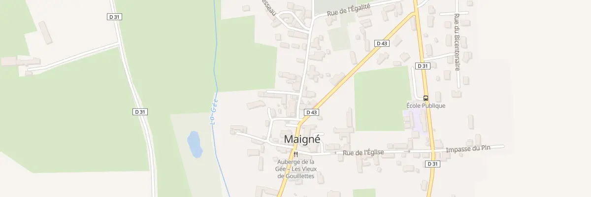 Plan du 3 Rue l’Egalite à Maigné