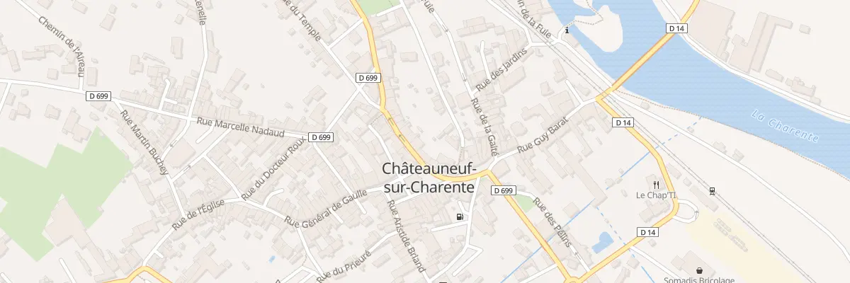 Plan du 6 Rue Ernest Monis à Châteauneuf-sur-Charente
