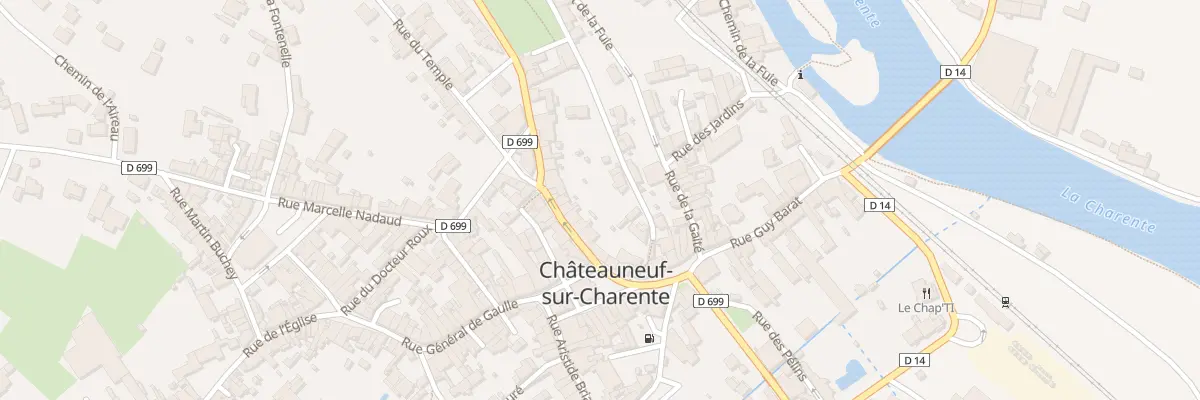 Plan du 10 Rue Ernest Monis à Châteauneuf-sur-Charente