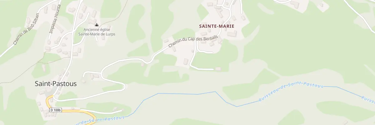 Plan du 5046 Sainte Marie à Saint-Pastous